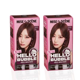 Mise-en-sc?ne New Hello Bubble 3RB Red Brown x2 Self-Hair Dye / 미쟝센 뉴 헬로버블 3RB 레드브라운 x2개 셀프염색약