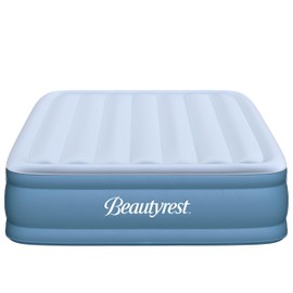 Beautyrest Sensa-Rest Air Bed Mattress with Built-in Pump and Edge Support, Ideal for Guests, Camping and More,18" Queen