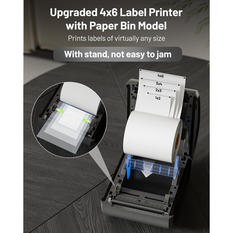 Phomemo D520BT 4X6 Shipping Label Printer Bluetooth Wireless Thermal Label