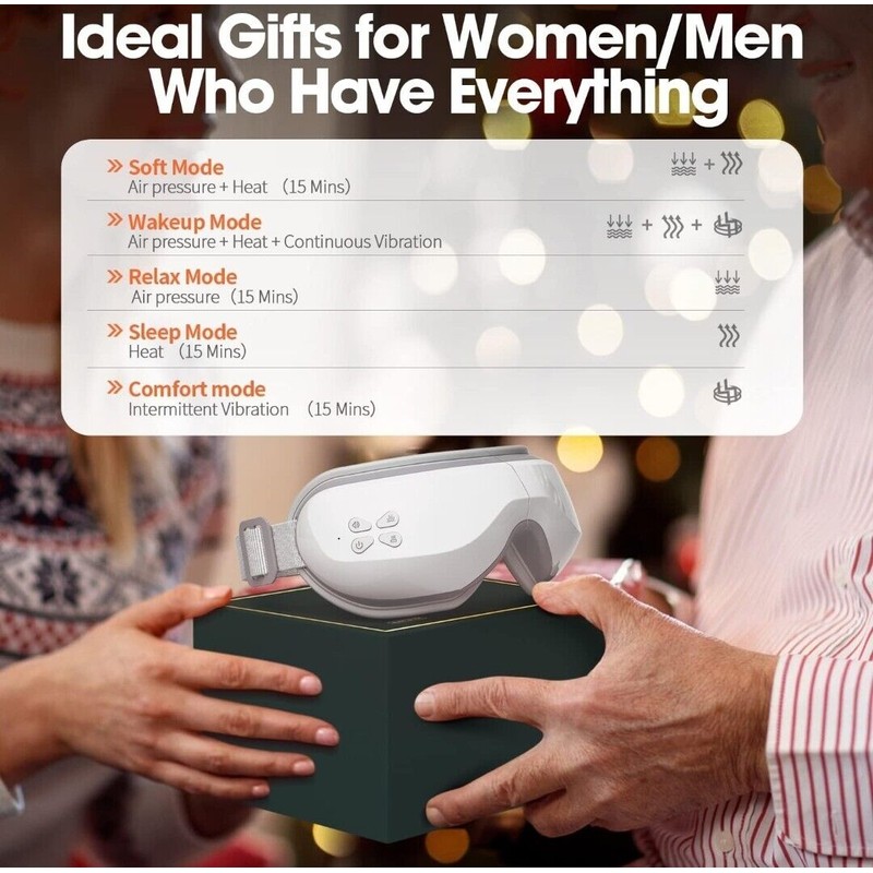 lameven Eye Massager For Migraine Heated Massager