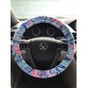 Designer Lilly Fabric steering wheel cover