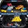 Car Trunk Organizer for Everyday Storage – Black 6-Pocket Storage