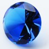 1 X Big 100mm Cobalt Blue 100 mm Cut Glass