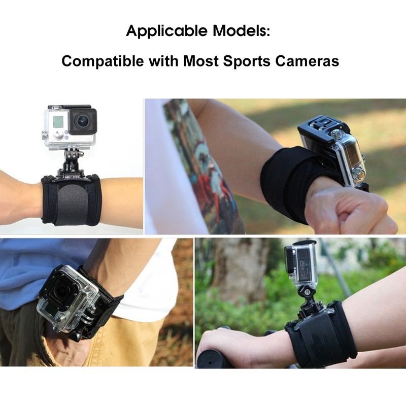TELESIN 360° Rotary Wrist Strap Arm Hand Strap Belt Mount