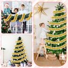 LATERN 10 m Christmas Tinsel Garland, Gold Colour Metallic Tinsel,