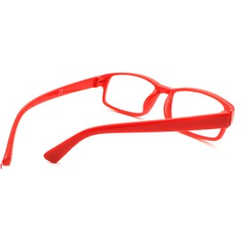 4sold Slim Damen Herren Lesebrille +0.50 +0.75 +1.0 +1.5 +2.0 +2.5 Blaufilterbrille Blaues Licht und UV Schutzbrille Bildschirmbrille fortgeschrittene Gamer Gamingbrille Computerbrille (Red, 2.50)