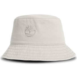 Timberland White Bucket Hat for Men, Large/XLarge, Cotton Twill with Soft Brushed Finish, Packable Sun Hat, Breathable and Durable for Outdoor Activities and Sun Protection