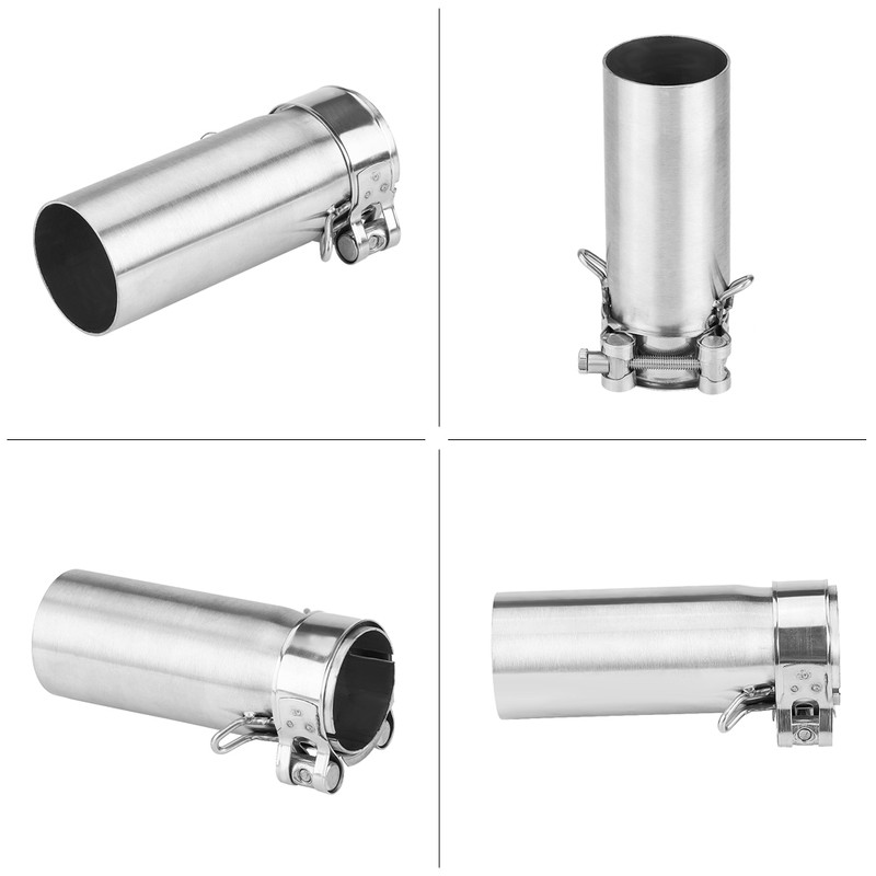 51mm Motorcycle Slip On Exhaust Middle Link Pipe Adapter Connector