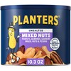 PLANTERS Mixed Nuts Unsalted, Party Snacks, Plant-Based Protein, 10.3 oz