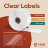 Aegis Adhesives - 2" X 4" Clear Rectangle Stickers -