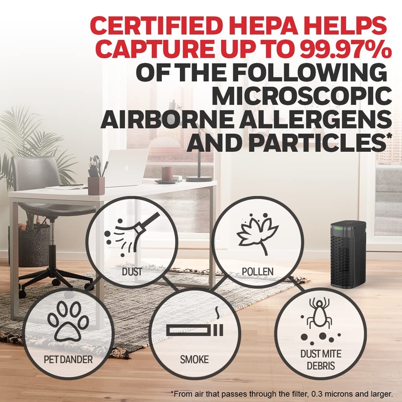 Honeywell HPA080 InSight HEPA Air Purifier with Air Quality Indicator