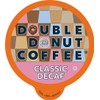 Double Donut Medium Roast Decaf Coffee Pods, Classic, for Keurig