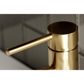 Kingston Brass Fauceture LS8223DL Concord Single Handle Monoblock Bathroom Faucet, Brushed Brass