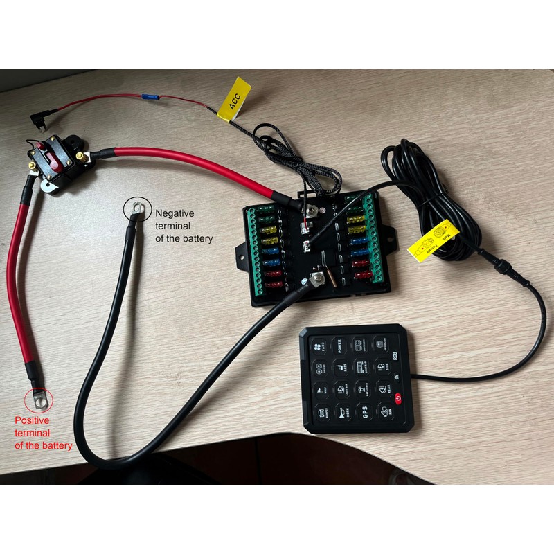 RGB 16 Gang Switch Panel w/Memory Function Auto-Dimmable Toggle Momentary