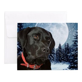 CafePress Black Lab Notecards (Set Of 20) 4.25" x 5.5" Notecards 10 Pack