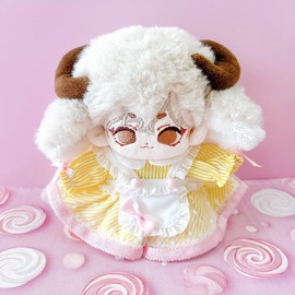 American Diner-Style Apron Dress, For 4.9 - 5.9 inches (10 - 15 cm), Yellow