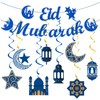 bng-bng Eid Mubarak Banner Bunting,Ramadan Mubarak Party Decorations Home, Ceiling