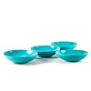 HomeVss, Pearl Dots Stoneware Dinnerware Set (20pc Set, Turquoise)