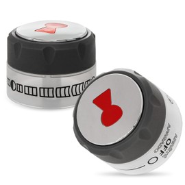 BlueStars [Updated] 91538 Lighted Control Knobs Assembly - Pack of 2 Grill Knobs for Weber Summit 400/600 Grills Manufactured in 2012 Years and Later - Fit E-470/670 S-460/470/660/670 and More