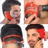 Veraly 4pzs Plantilla Para Barba Bigote Peine Herramienta Moldear Color