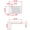 CarAngels Woodworking T-Shaped Scoya Direct Marking Ruler, Right Angle Gauge,