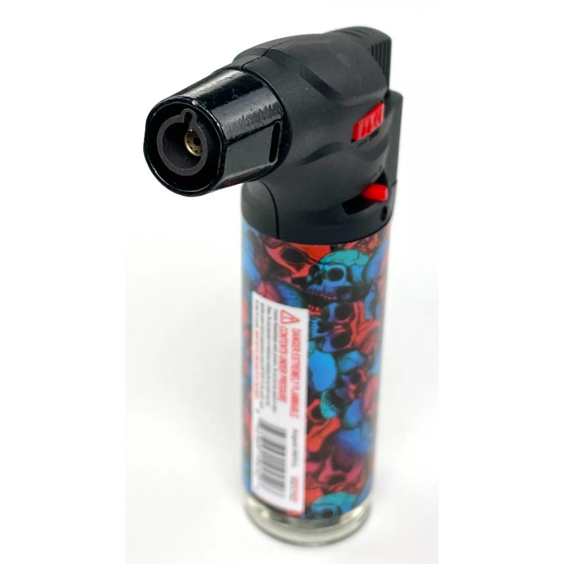 12 Pack Jumbo 4" Single Jet Flame Torch Gun Lighter