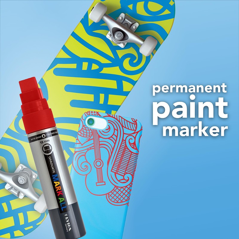 LYRA Graduate Mark All Paint Marker, 0.7mm XS Tip, White