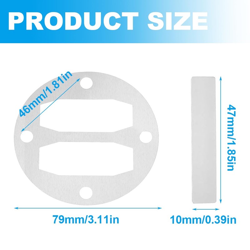 PRAOFRT 2 Sets Cylinder Head Gasket Set Reed Valve Replacement