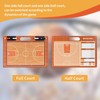 YECCULLO Portable Basketball Tactics Board Coaches Reusable Tactical Whiteboard with