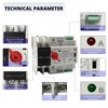 63A 110V Mini ATS Automatic Transfer Switch 2P, Din Rail