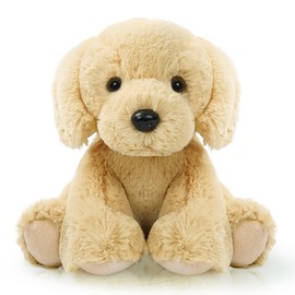 Stuffed Dog Puppy Sitting Toys Plush Animal, Realistic Animal Characters Stuffed Filled in Limbs 8.5 Inch Soft Huggable Gifts for Kids with Stuffed Animals Birthday Gift for Girls Boys