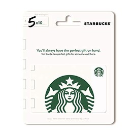 Starbucks $5 Gift Cards (10-Pack)