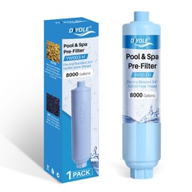 Garden Hose Filter for Filling Pool,Garden Hose Filter for Filling Hot Tub/Spa, Greatly Reduces Sediment, Chlorine, Heavy Metals and Odors, Standard 3/4" Garden Hose Thread