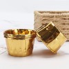 EUSOAR Gold Cupcake Liners, 100pcs 3.5 oz Disposable Aluminum ramekins,
