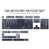 Tsungup PBT - Juego de teclas impresas lateralmente, 135 teclas