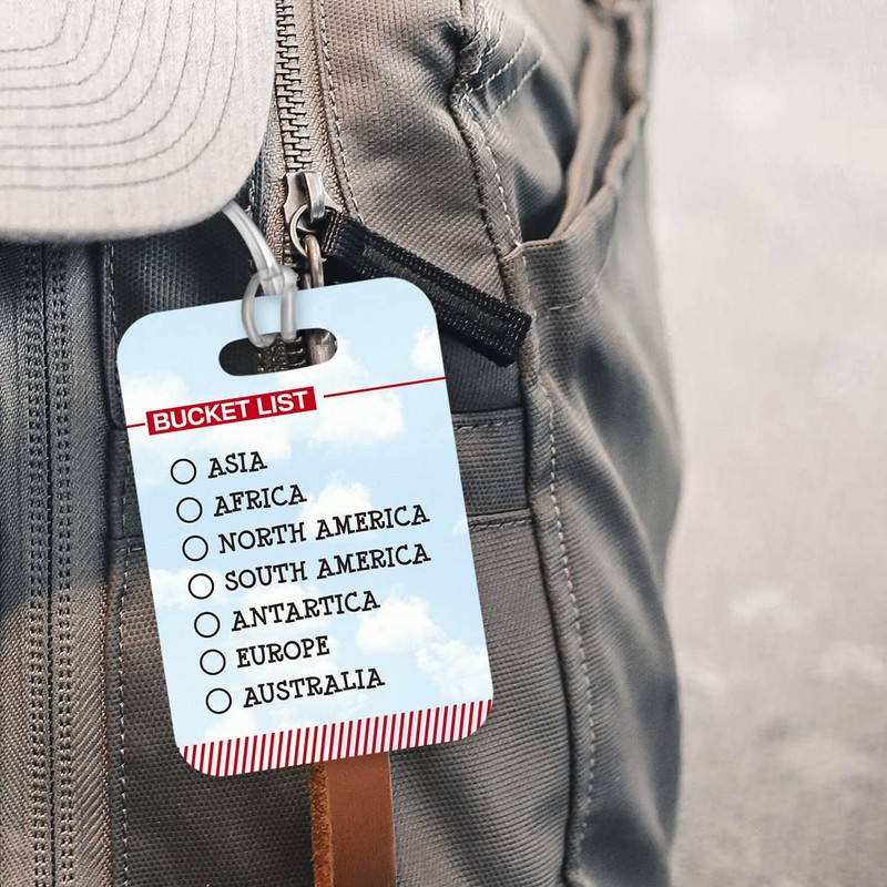 LT198 Travel Bucket List Novelty Funny Unique Designer Gift Glossy
