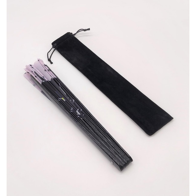 Modern Cat Face Picture, Large Folding Fan, Length 13.4 inches