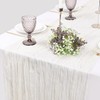 EOWVISN 1Pc Wrinkled Tablecloth, 4Pcs Tablecloth Clip, Muslin Tablecloth, Cheesecloth