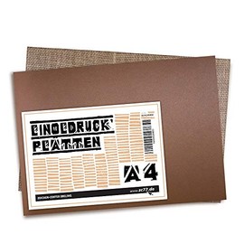 Drawing Centre Ebeling Linocut Print and Linocut Plate DIN A4 Set of 2