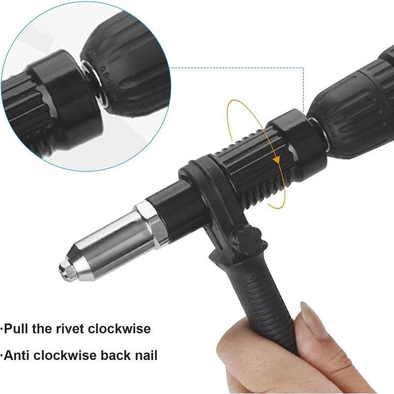 Pop Rivet Gun Tool Rivet Drill Attachment Power Drill Tool