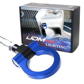 iJDMTOY JDM Blue Track Racing Style Tow Hook Ring Compatible with Lexus 2006-up IS250 IS350 GS350 GS460, 2007-up LS, 2011-up CT & 2012-up RX Facelift, Made of Lightweight Aluminum