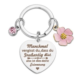 Keyring Best Friend, Keyring Girlfriend Best Friend Gifts Key Ring Gifts for Women, Inspirational Gifts for Girlfriend, Sister, Colleague, Wife and Mother, pink