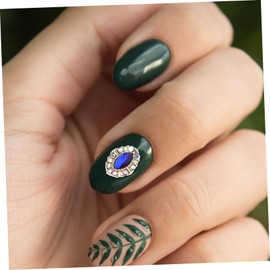 Mikinona 10pcs Unique Nail Charms Nail Decorations for Women for Creative Manicure Art Heart and Marquise Shapes