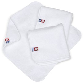 Bloom Imabari Towel, Certified Hand Towel, Set of 3, Vine Handkerchief, Simple, Plain, Compact, Made in Japan, 100% Cotton, Men's, Women's, White