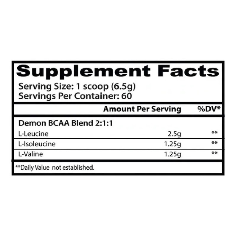Aminoacidos Demon Bcaa Insane Labz 60 Serv Blue Raspberry