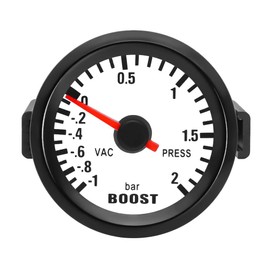 ETOPARS Universal Car Boost Gauge 2 Inch 52 mm Car Turbo Boost Meter Motor Bar Boost Pointer Display Blue Light Indicator Boost Instrument Vehicle
