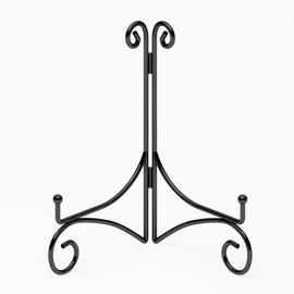 HEMYLU - Soporte de placa para exhibición con diseño plegable con bisagras, soportes de fotos de 6 pulgadas para mesas, caballetes pequeños para mostrar libros, pieza de arte, foto y plato, 6