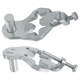 Afcabakila T-Post Gate Hinge Pins, Heavy Duty Gate Hanger,5/8 Inch, 2 Pack, for Farm Garden and Backyard Gates, Easy to Install