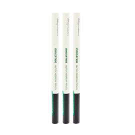 Innisfree 이니스프리 납작 아이브로우 펜슬 4호 x 3개 Innisfree Flat Eyebrow Pencil No. 4 x 3 pieces