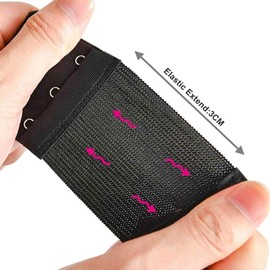 Bra Extenders 3 Hooks / 2 Hooks Extensions for Women, Stretchy Bra Strap Extender Black/Skin Colour/White women's bra extenders,bra extenders 2 hooks